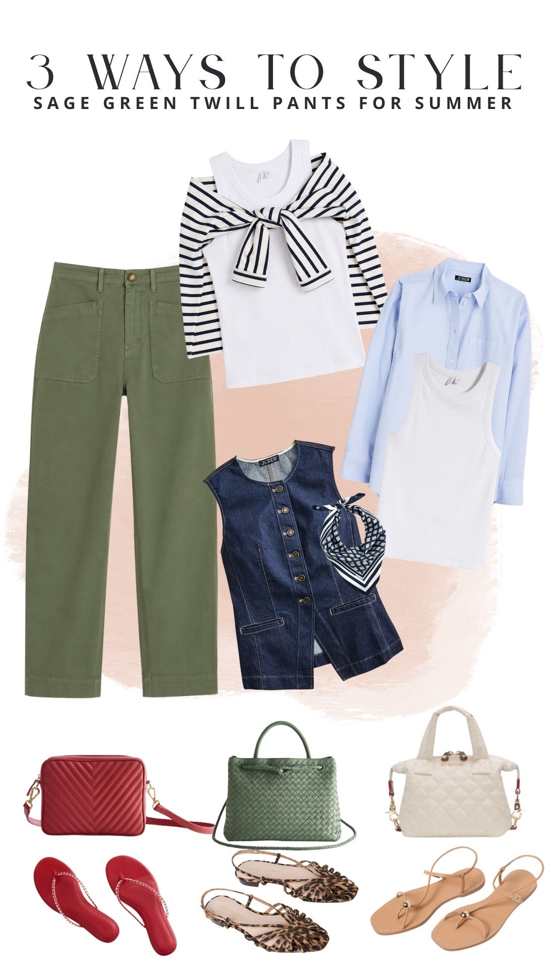 Three ways I’d wear these twill barrel pants for the summer. 

Paired it with my fav white tank (it’s a good one, nice and thick ribbed knit material) and the Air Essentials striped crew neck pullover. I wear these twill barrel tank in a medium (large fit too, just a little looser) and a large in the stripe pullover. 

Next, a classic blue oxford with the same tank underneath. I’d leave the Oxford unbuttoned. I wear this Oxford in a medium (still oversized).

And finally for a slightly more dressy look, I’d wear it with this vest/waistcoat. I love that this one is denim, but honestly a khaki or white vest would look great with the green pants as well. I wear a size 14 in the vest. I recommend sizing up to accommodate a larger bust.

#LTKSaleAlert #LTKMidsize #LTKOver40