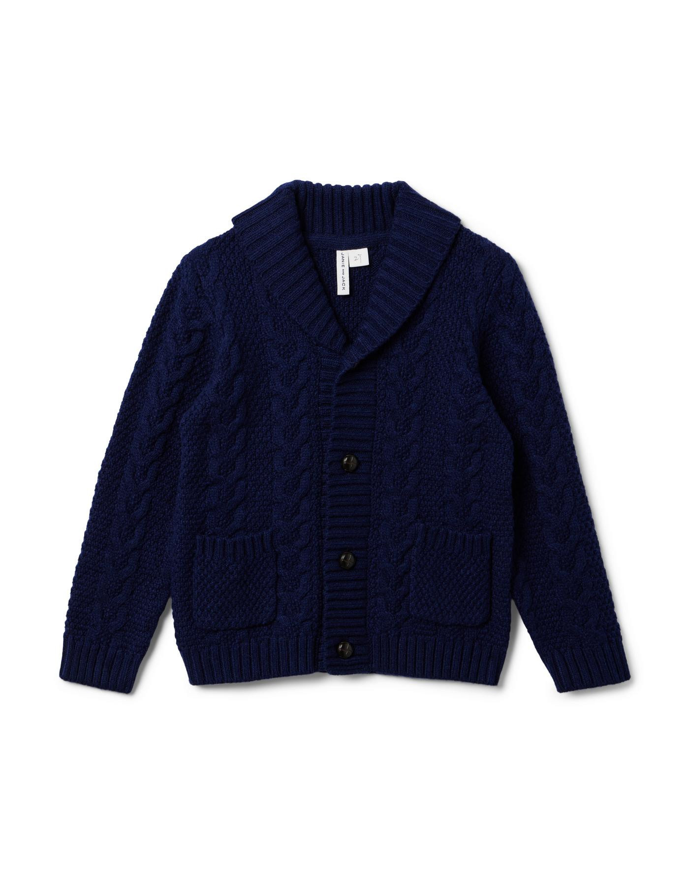 The Cable Shawl Collar Cardigan | Janie and Jack