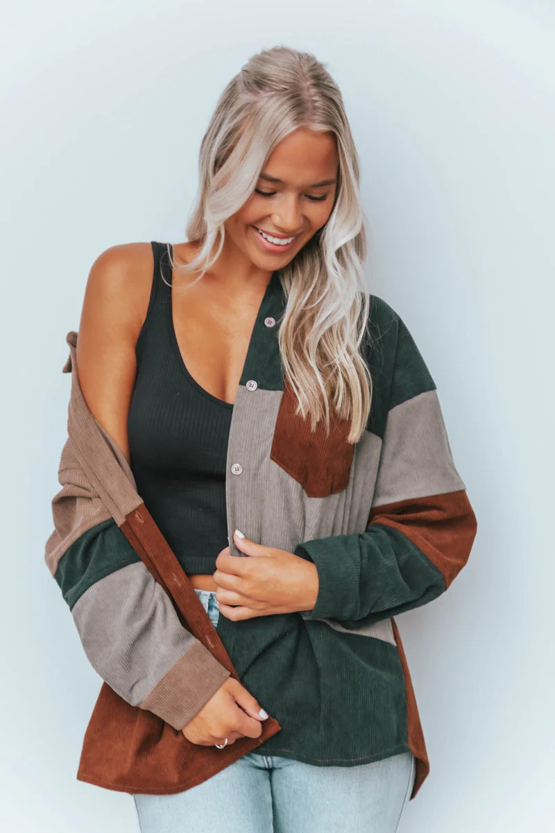 License To Chill Color Block Shacket | Apricot Lane Boutique