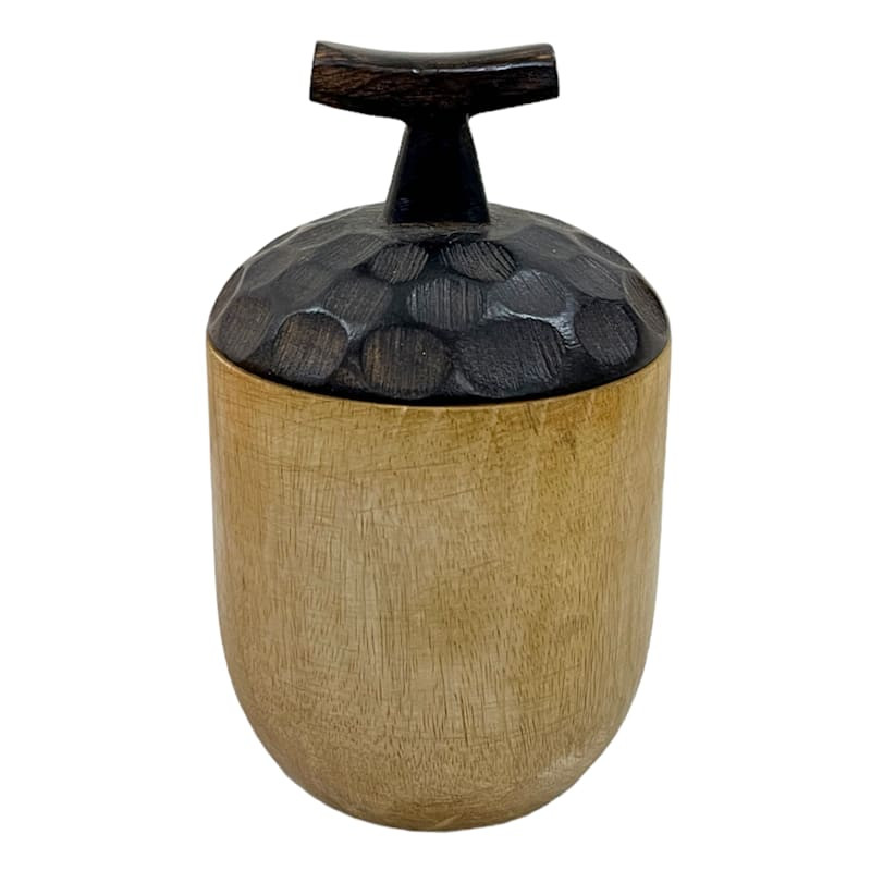 Mango Wood Acorn, 5" | At Home
