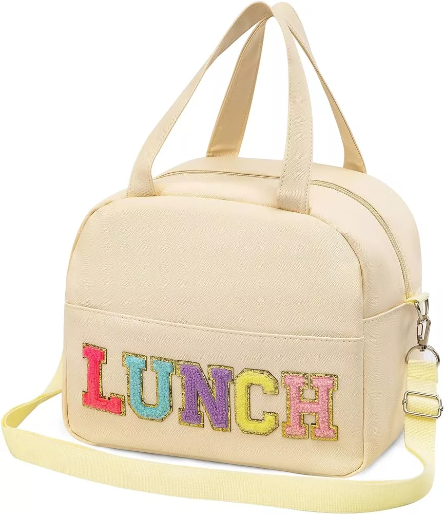 Lunch Box for Women, Large Insulated Lunch Bag, Personalized Preppy Lunch  Box fo