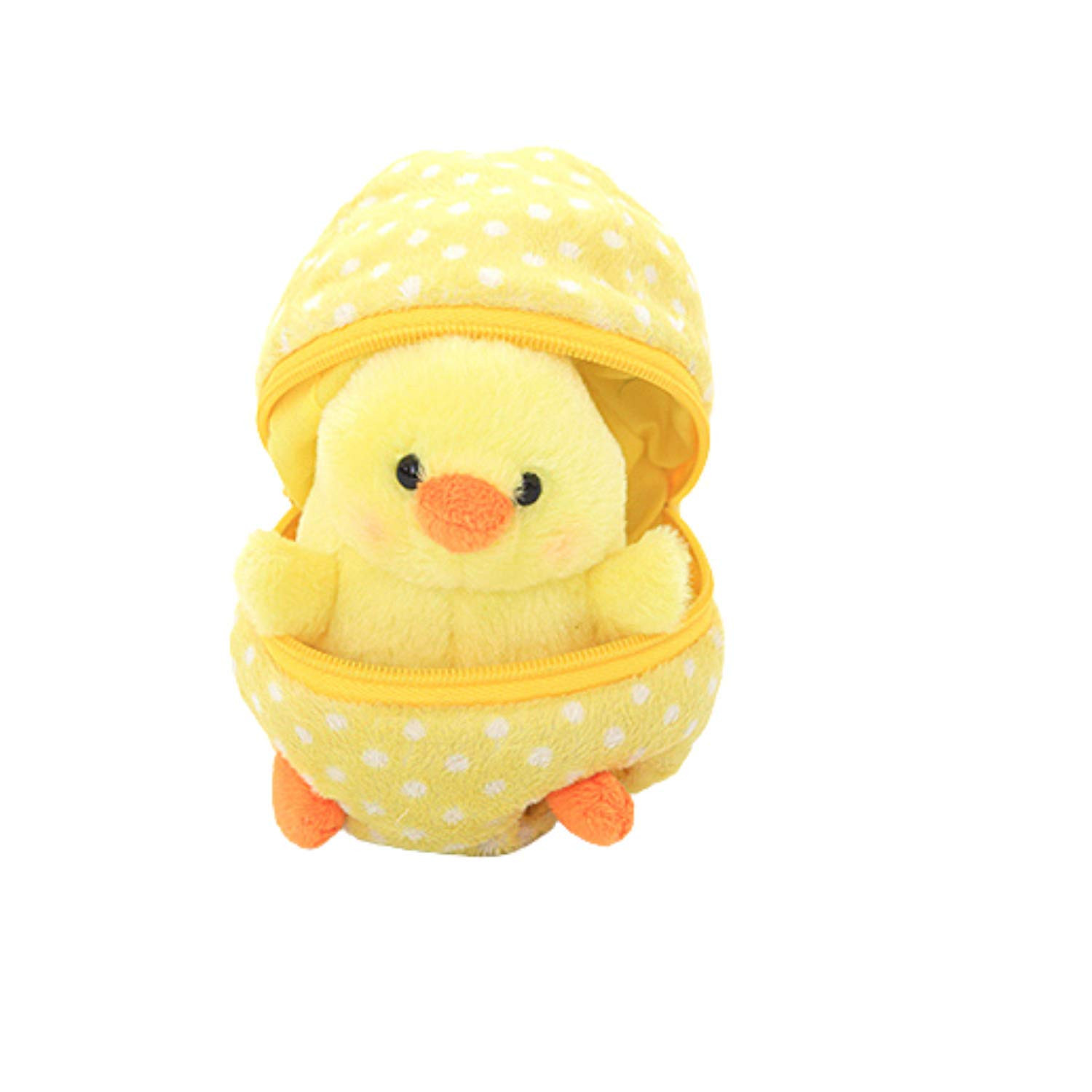 Plushland Plush Stuffed Animal 6 Inches Zip Up Egg Hideaway Cute Yellow Pastel and Polka Dot East... | Amazon (US)