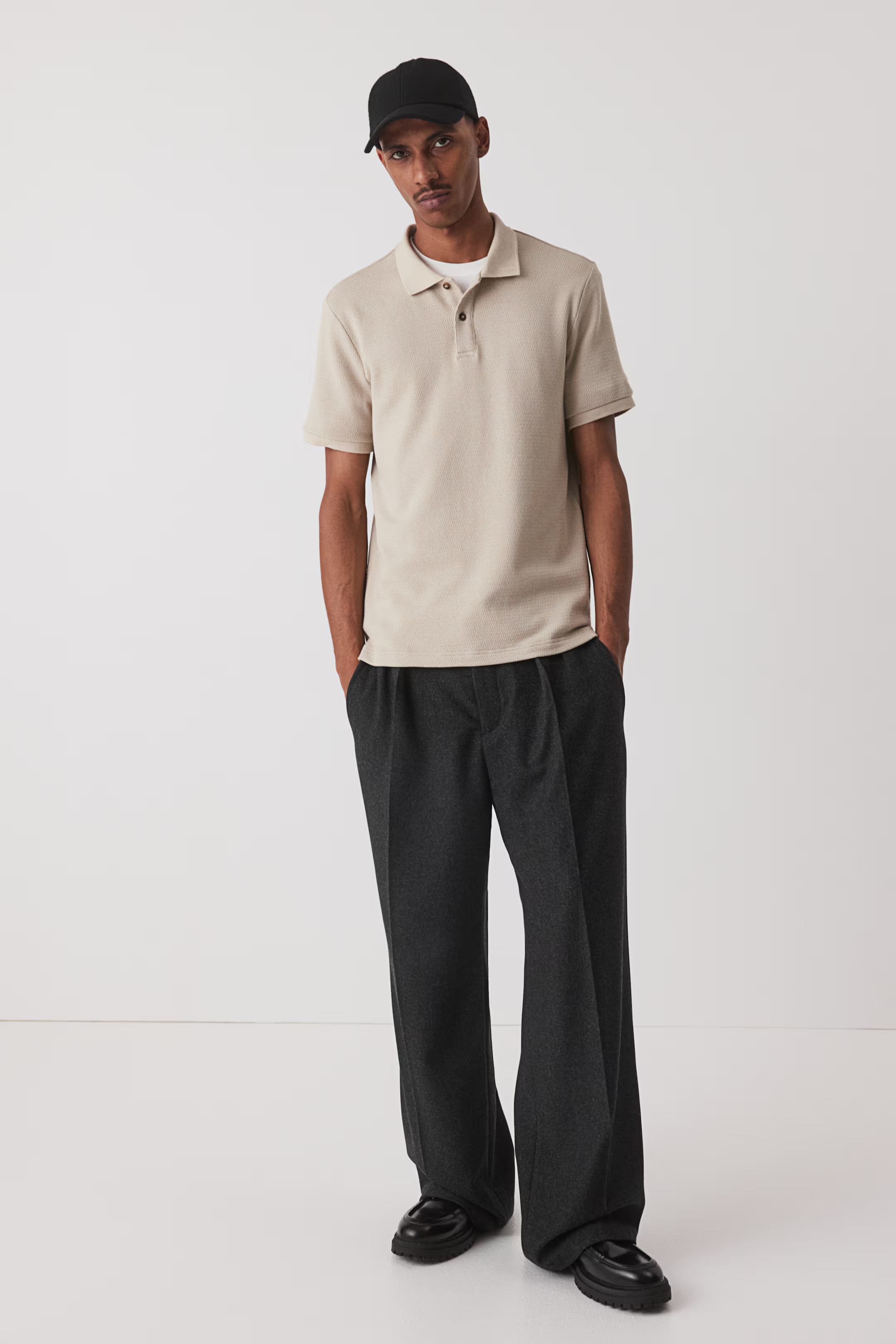 Slim Fit Polo Shirt - Beige - Men | H&M US | H&M (US + CA)