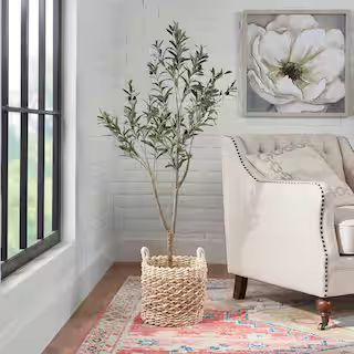 StyleWell 4.17 ft. Indoor Artificial Olive Tree 24133 - The Home Depot | The Home Depot