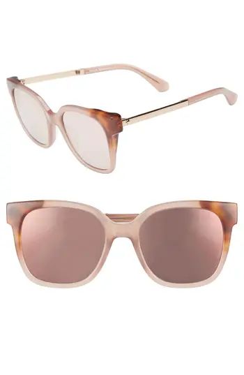 Women's Kate Spade New York Caelyns Basic 52Mm Sunglasses - Nude/ Havana/ Honey | Nordstrom