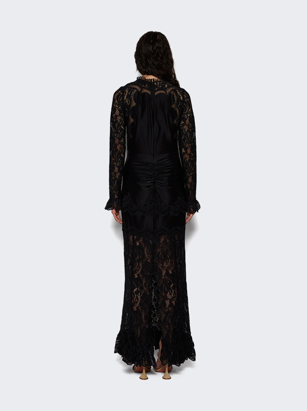 Long Lace Dress Black | The Webster