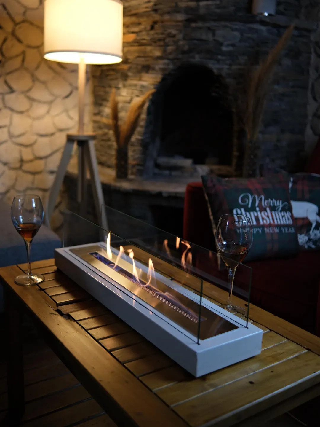 Modern Tabletop Fireplace - Bio Ethanol Portable Fire Place Decoration Desktop Personel Fire Pit ... | Etsy (US)