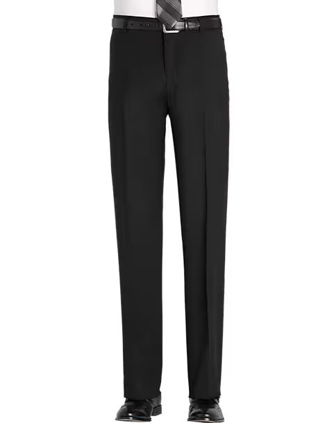 Awearness Kenneth Cole Black Modern Fit Dress Pants - Men's Suits | Men's Wearhouse | The Men's Wearhouse