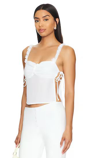 Lily Rose Cami Top in White | Revolve Clothing (Global)