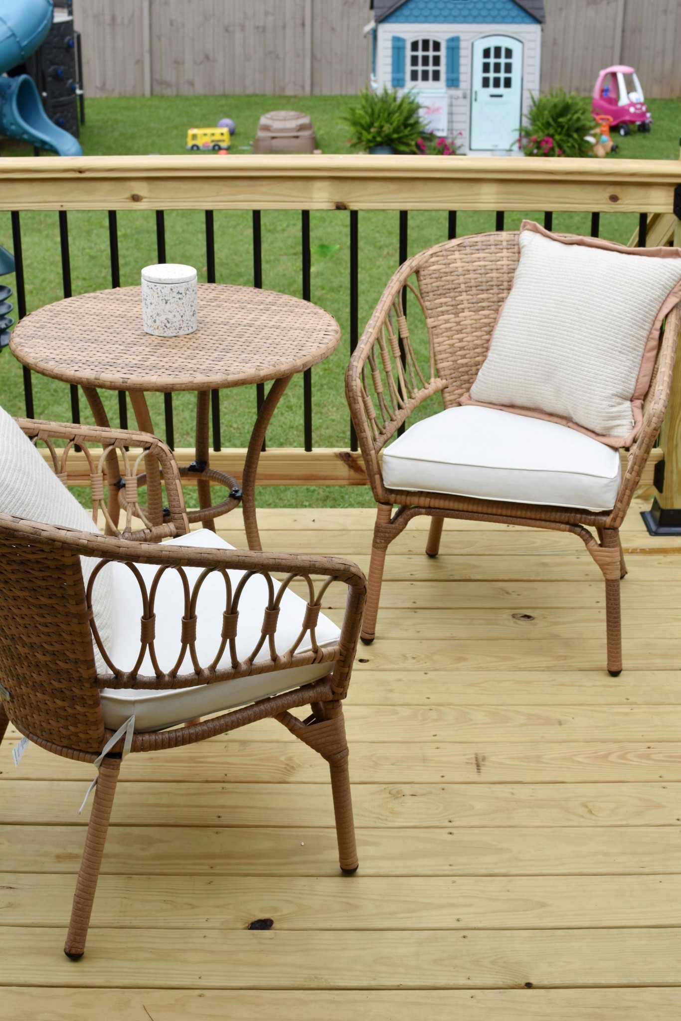 This bistro set is the perfect spot to drink coffee in the mornings!

#LTKSeasonal #LTKHome #LTKSummerEdit