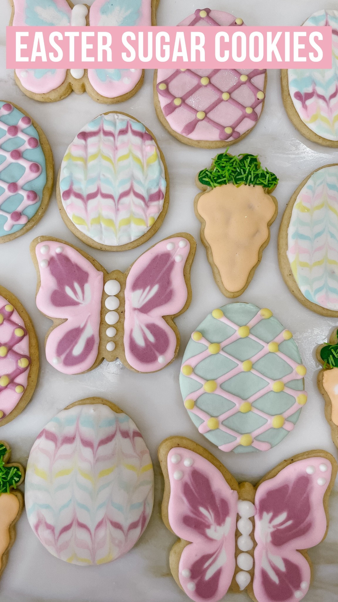 SOFT SUGAR COOKIE + ICING RECIPE perfect for Easter!

ICING RECIPE:
Beat:
3 TBSP Meringue Powder
1/3 cup to 1/2 cup Warm Water (Until frothy)

Add:
4 Cups Powdered Sugar (Slowly until glossy)

Add:
Vanilla to taste and more water if the icing is too stiff.

This dries fast (within 5-10 minutes)

GRANDMA'S SOFT SUGAR COOKIE RECIPE:
1 Cup Soft Butter
1.5 Cups Sugar
2 Eggs
1 Cup Sour Cream
1.5 TSP Vanilla
4.5 Cups Flour
1 TSP Salt
1 TSP Baking Soda
1/2 TSP Nutmeg

Cream butter and sugar till fluffy, add eggs and beat well.
Add sour cream and vanilla, blend well. Add dry ingredients. The dough will get quite soft. Chill for several hours or over night. Roll to 1/4 inch thickness, cut, (sprinkle with sugar if you don't plan to frost), and bake at 375 for 8-12 minutes just until some edges get barely golden). Undercooked is better than overcooked.

#sugarcookie #sugarcookiedesigns #eastercookies #easterrecipes #easterbrunch 

#LTKHome #LTKParties #LTKSeasonal