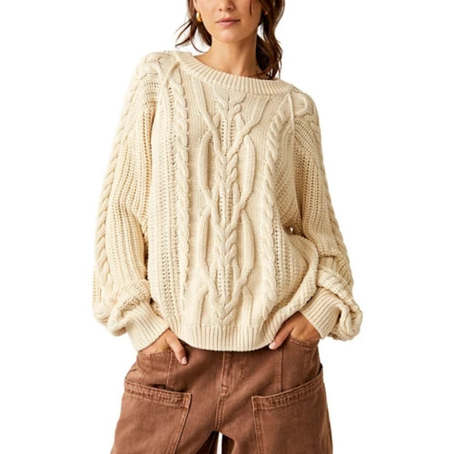 Women's Free People Frankie Cable Pullover Sweater | Scheels