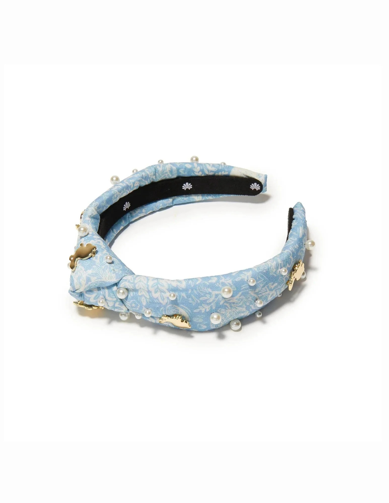 Lele Sadoughi Kids Blue Embellished Bunny Knotted Headband | House of 29