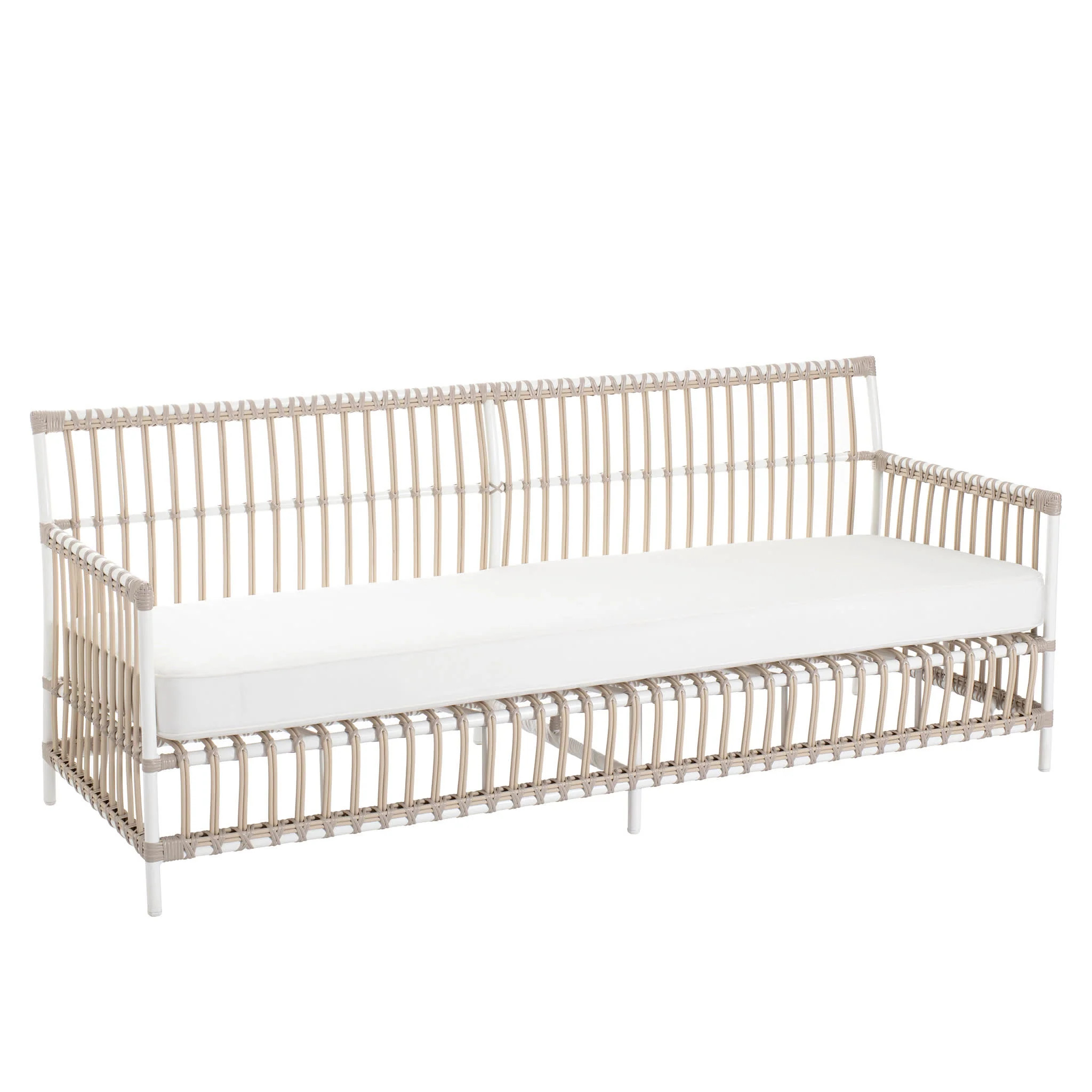 Mamau Outdoor 3-Seater Sofa | Dove White | Annie Selke