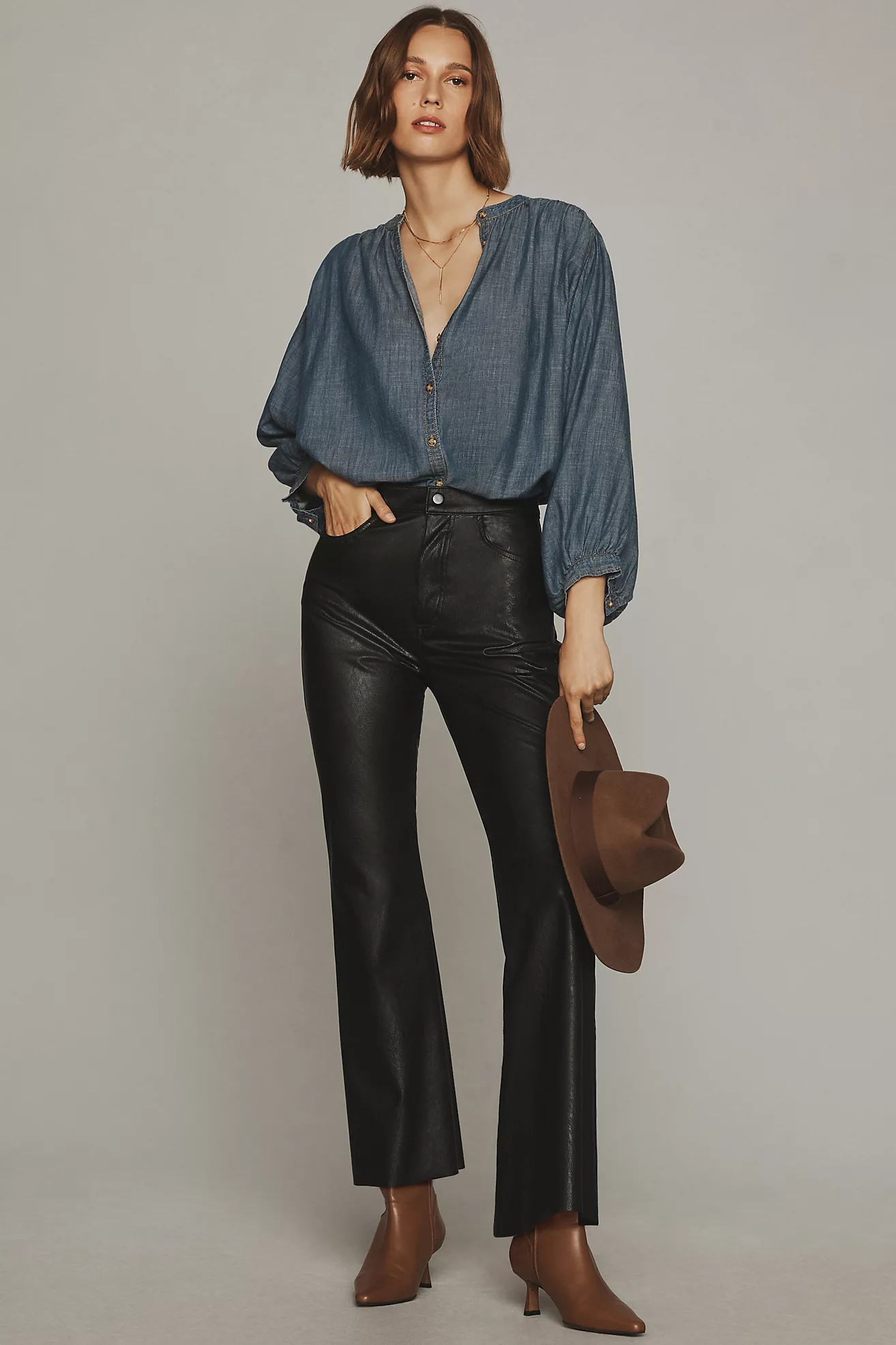 ASKK NY Geek Faux Leather Pants | Anthropologie (US)