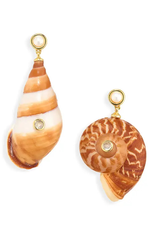 Éliou Caracol Drop Earrings in Brown at Nordstrom | Nordstrom