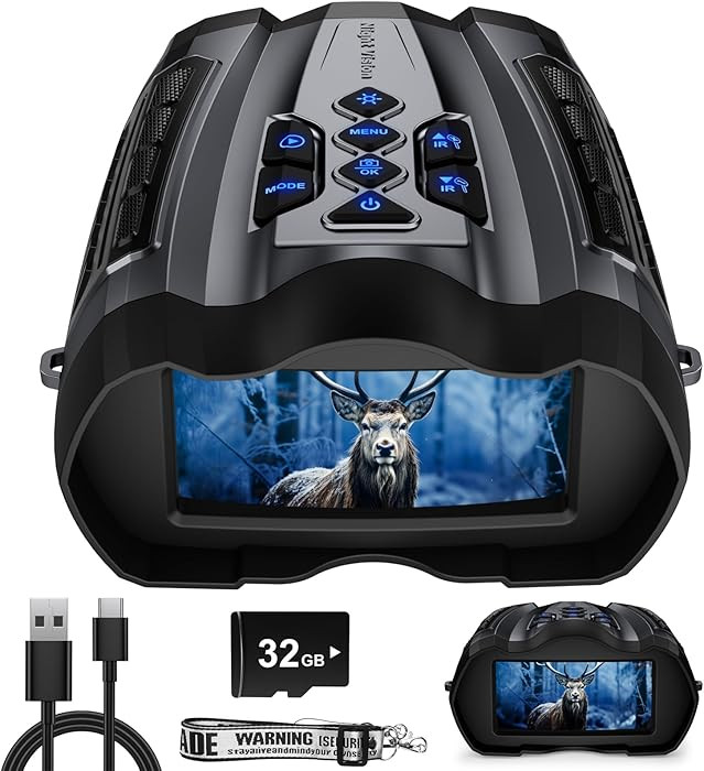 Night Vision Goggles,4K Night Vision Binoculars for Adult with 5000mAh Rechargeable Battery,16X D... | Amazon (US)