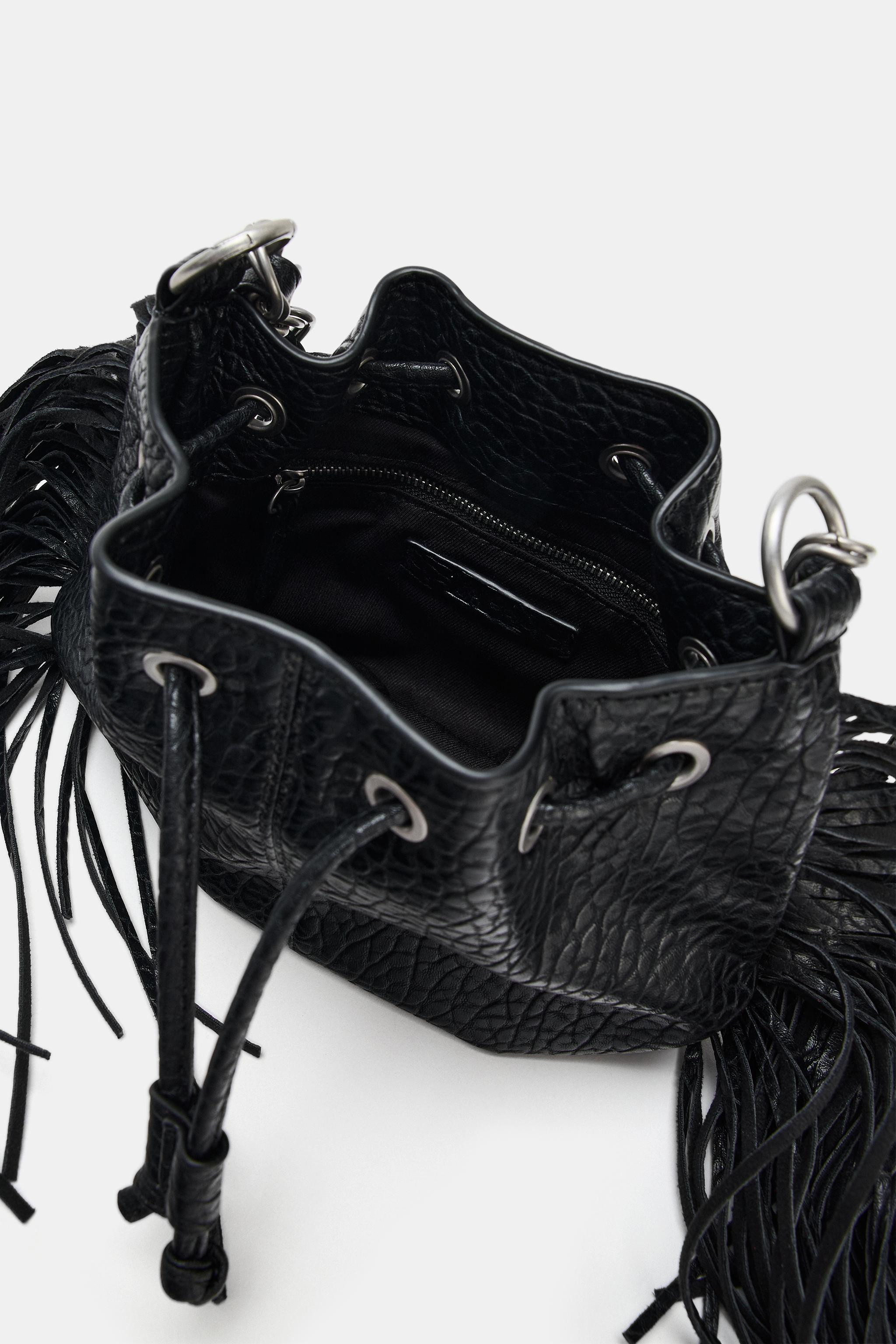 FRINGED SHOULDER BAG | Zara UK