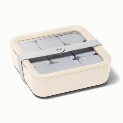 Caraway 10 Cup Glass Food Container Square Shape W/ Lid, Cream | Wayfair North America
