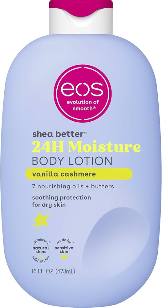 eos vanilla cashmere body lotion shea better 24hr moisture - 16 oz/473 ml | Amazon (UK)