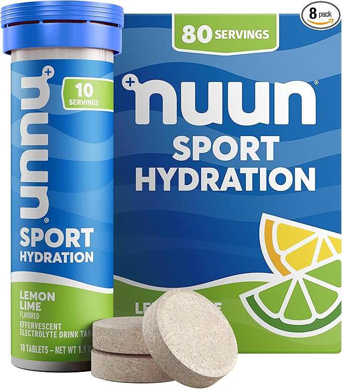 Nuun Sport Electrolyte Tablets with Magnesium, Calcium, Potassium, Chloride & Sodium, Gluten Free... | Amazon (US)