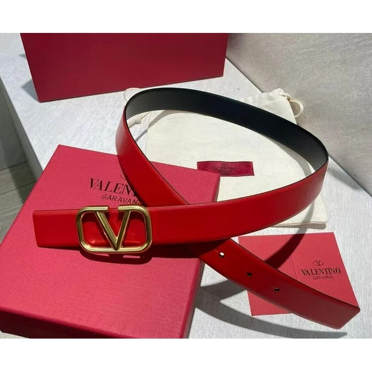 VALENTINO Women's belt with double-sided belt  Red / Black width of 3.0cm | Walmart (US)