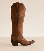 Casanova Leopard Leather Western Boot | Buckle