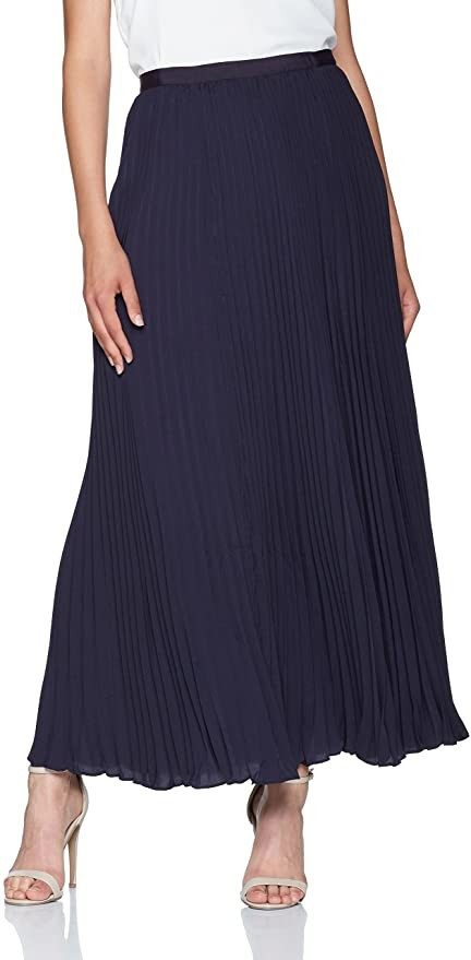 French Connection Women's Classic Crepe Light Woven Pleated Skirt | Amazon (US)