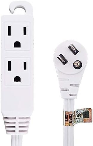 Uninex EC1606AUL Flat Angle Plug Extension Cord with 3-Outlet, 3-Prong, 6-Foot, 1-Pack | Amazon (US)