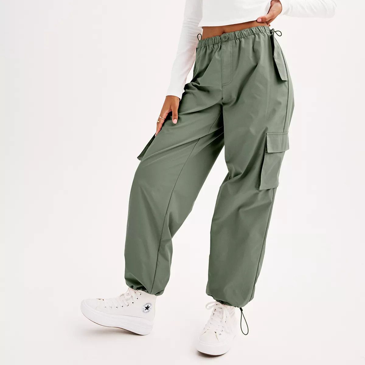 Juniors' Zoe By Zoe+Phoebe Parachute Pants | Kohl's