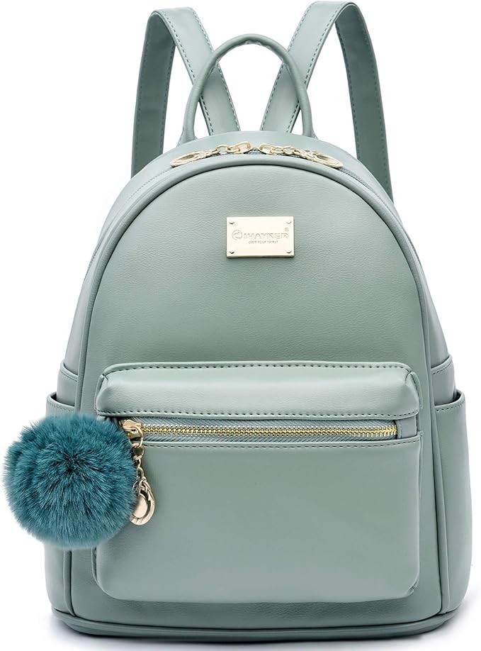 I IHAYNER Girls Fashion Backpack Purse Leather Mini Backpack Purse for Women Satchel School Bags ... | Amazon (US)