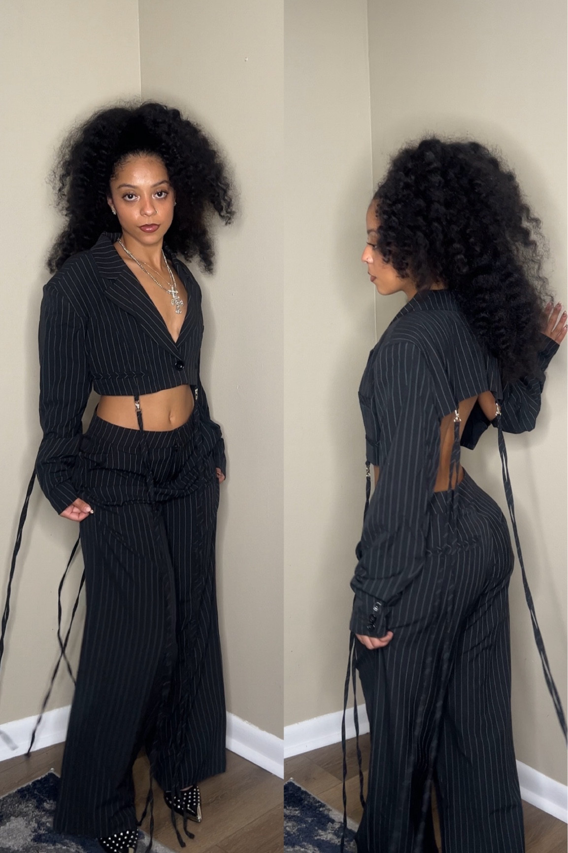 Blazer set: Top: Size S; Pants: Size S 

#LTKSeasonal #LTKStyleTip #LTKSaleAlert