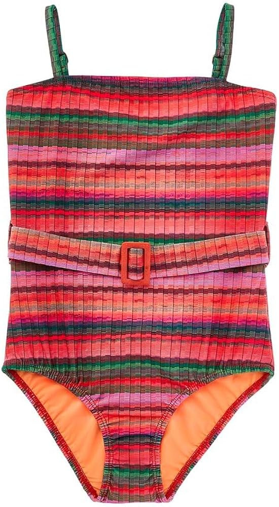 Belted Jetty Stripe Kids One-Piece by PQ Swim (FINAL SALE) | Amazon (US)