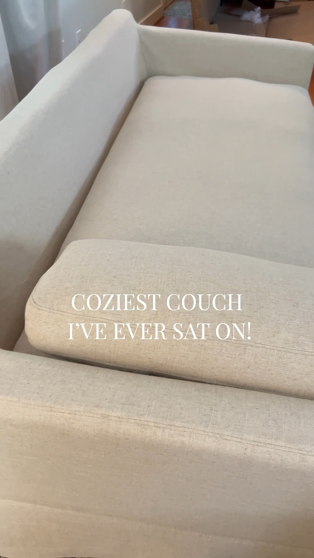 I am SO HAPPY with my new couch! It is by far the coziest sofa I have ever sat on. It’s deep, soft but supportive and looks gorgeous. Shipping is fast too!
#sofa #couch #lampsplus #linencouch #livingroomfurniture #livingroom

#LTKstorytime #LTKvlog #LTKHome