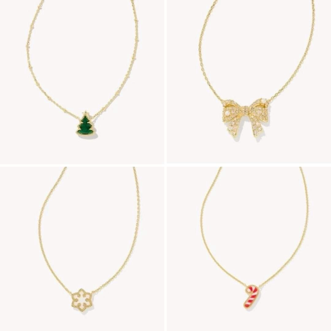 Kendra Scott NEW RELEASES! 

Holiday themed necklaces
-Snowflake ❄️
-Christmas Tree 🌲 
-Candy Cane 
-Bow 🎀

Christmas Gift Ideas for Teen Girls
Christmas Gift Ideas for Tween Girls
Jewelry for girls
Trending gifts for teens and tweens
Gifts for mom
Gifts for daughter  

#LTKSeasonal #LTKHoliday #LTKGiftGuide #LTKGiftGuide #LTKHoliday #LTKSeasonal