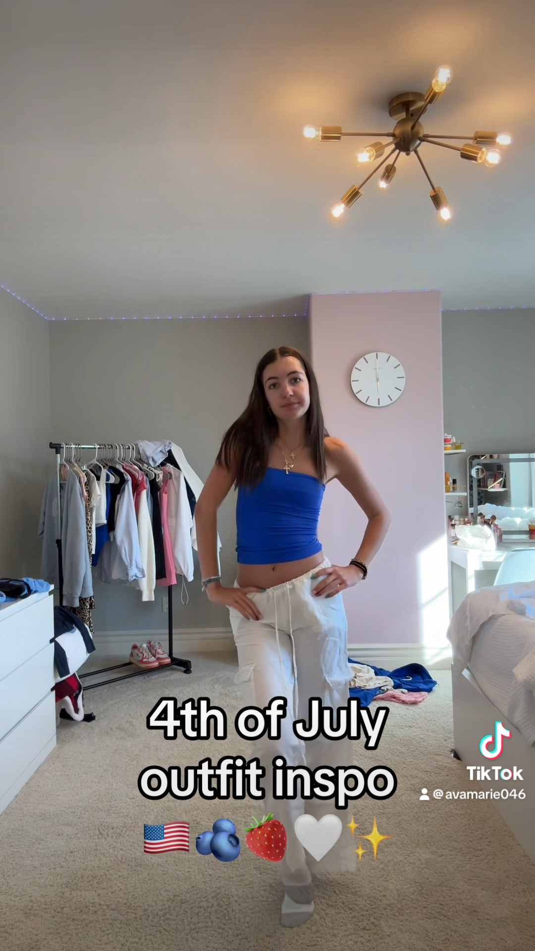 4th of july outfit inspo 🍓🫐✨ 

1st fit: the red button down was thrifted
2nd fit: the blue tube top color is sold out but i linked the exact style
3rd fit: the hoodie is from Ralph Lauren
4th fit: the red sweater was thrifted


#LTKSummerSales #LTKSeasonal #LTKVideo