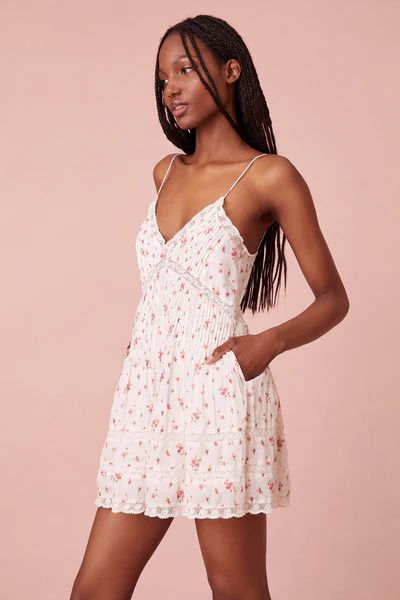 Docila Mini Floral Cotton Dress | LOVESHACKFANCY