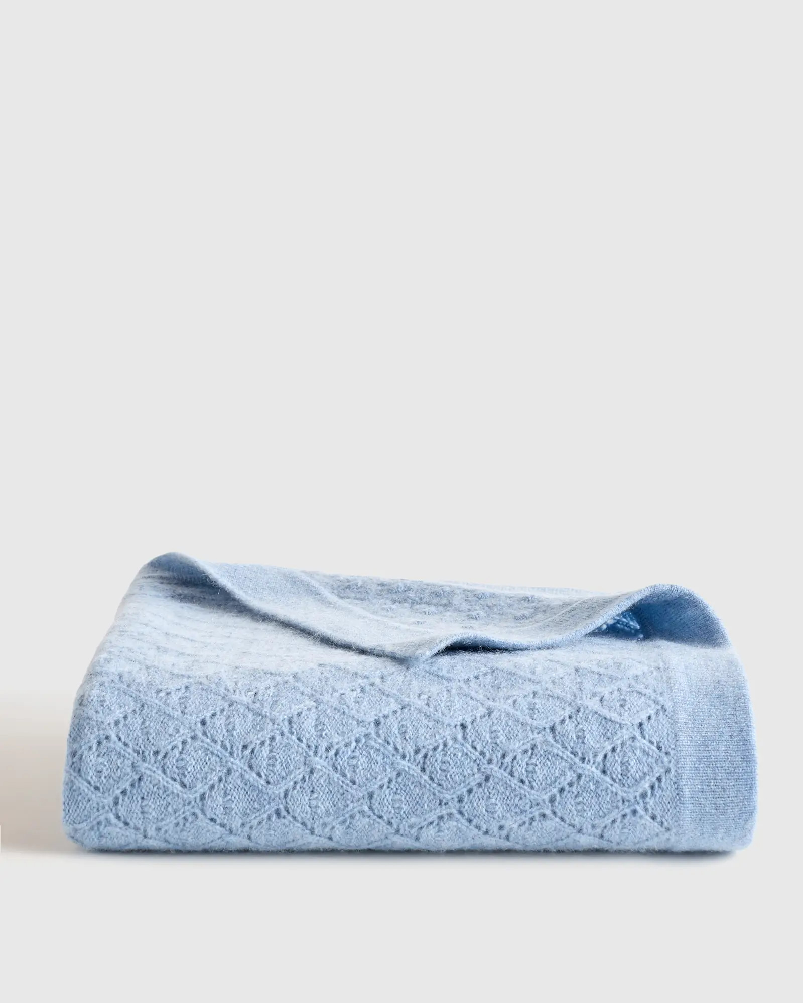 Mongolian Cashmere Pointelle Baby Blanket | Quince