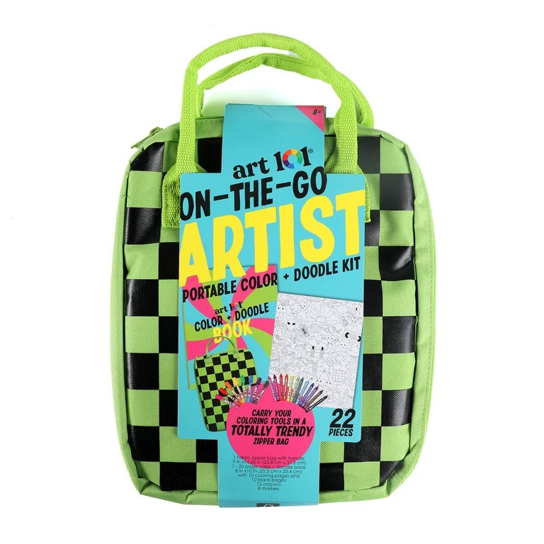 Art 101 On-the-Go Artist Coloring Set in Organizer Bag for Children - Walmart.com | Walmart (US)