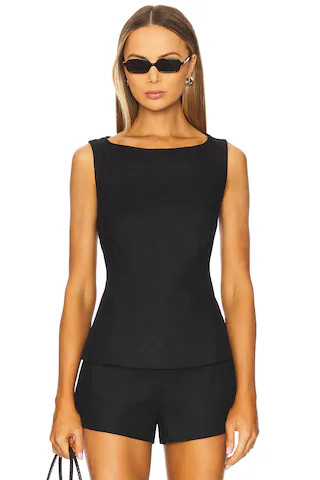 FAITHFULL THE BRAND Ana Top in Black from Revolve.com | Revolve Clothing (Global)