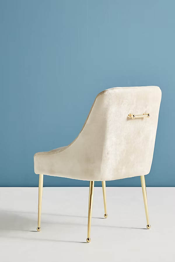 Slub Velvet Elowen Chair | Anthropologie (US)