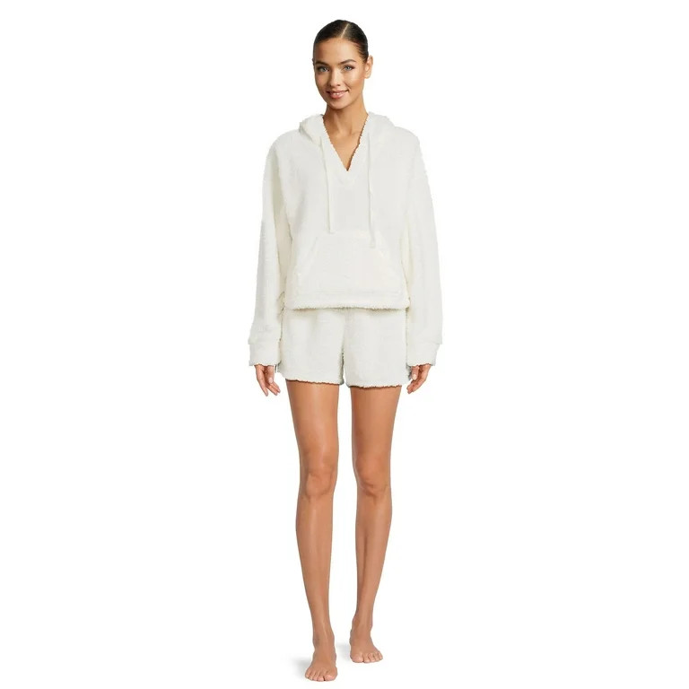 No Boundaries Juniors Hoodie and Shorts Active Set, 2-Piece, Sizes XS-3XL | Walmart (US)