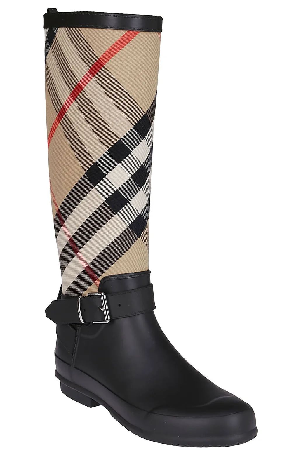 Burberry House Checked Slip-On Rain Boots | Cettire Global