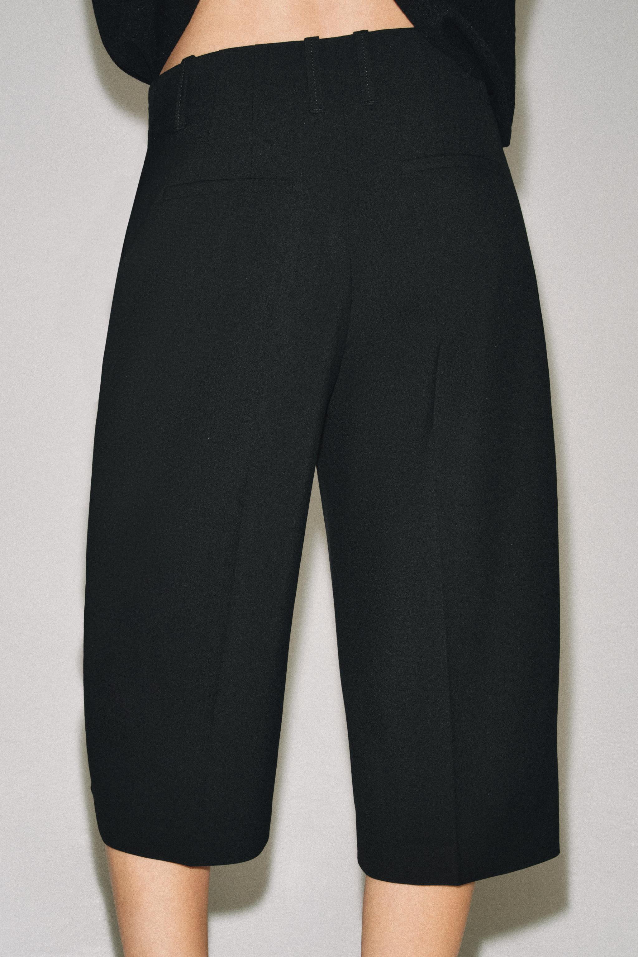 STRAIGHT BERMUDA SHORTS WITH SEAM ZW COLLECTION | Zara UK