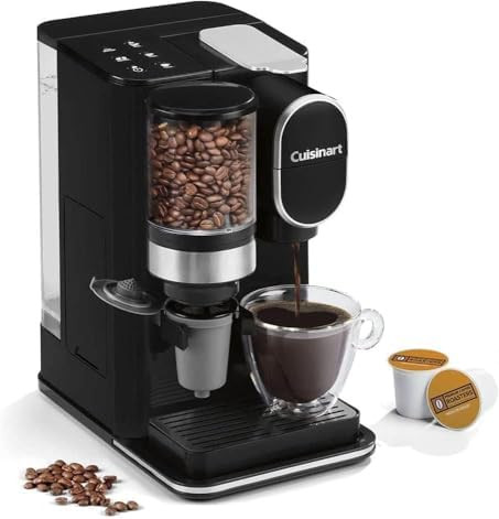 Cuisinart Single-Serve Coffee Maker + Coffee Grinder with 8 oz., 10 oz., and 12 oz. Serving Size,... | Amazon (US)