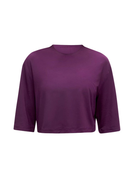 Modal Relaxed-Fit Cropped Short-Sleeve Shirt | Women's Short Sleeve Shirts & Tee's | lululemon | Lululemon (US)