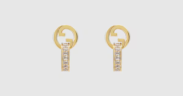 Gucci - Gucci Blondie intertwined crystal earrings | Gucci (US)