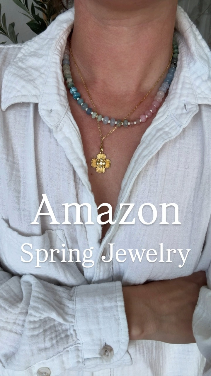 . Loving all these pretty spring colors ✨
.
#amazon #amazonfashion #jewelry #necklace #bracelet #vacationoutfit #vacationstyle #springstyle l#resortwear 

#LTKStyleTip #LTKSpringSale #LTKSaleAlert