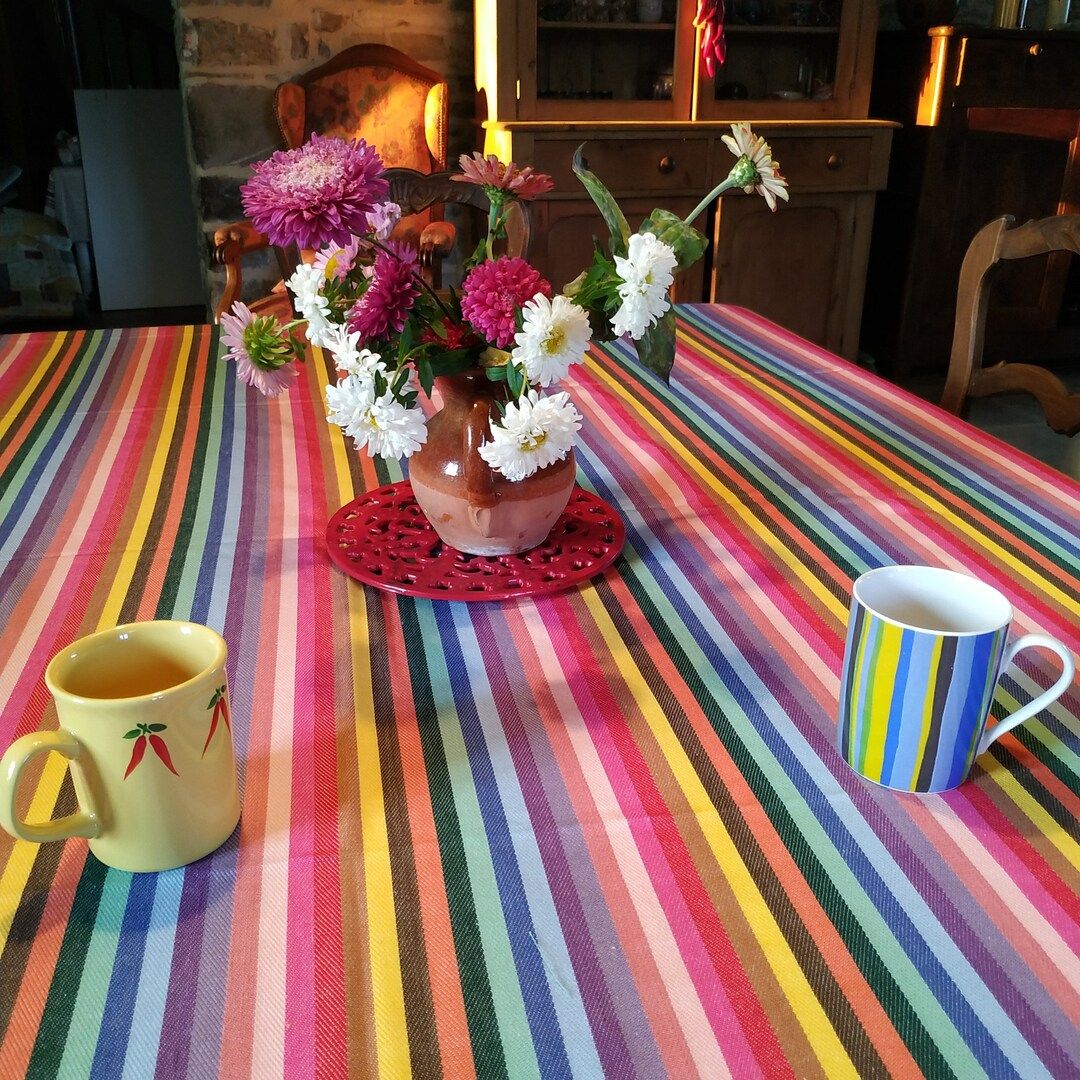 Rainbow Tablecloth - Etsy | Etsy (US)