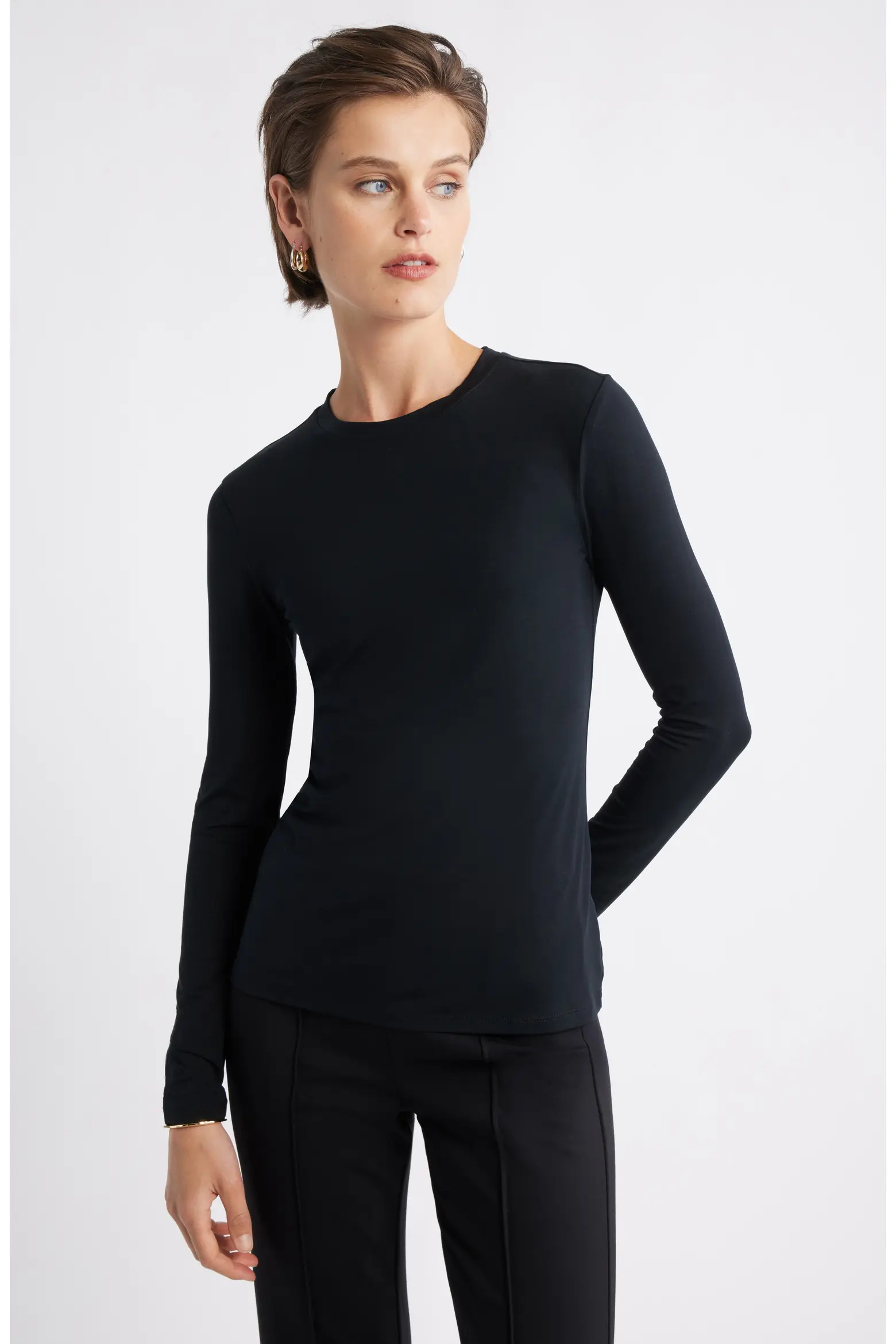 Long Sleeve Crewneck T-Shirt (Women) | Nordstrom | Nordstrom